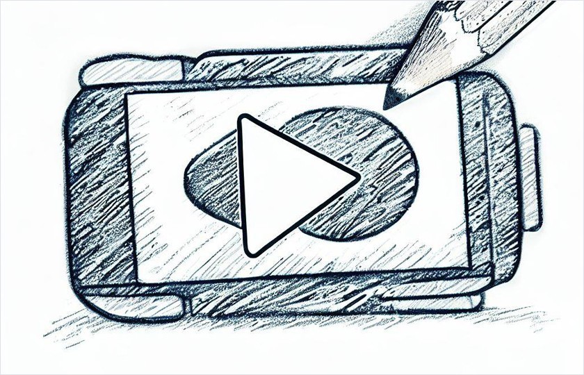 YouTube to MP3 converter, pencil style