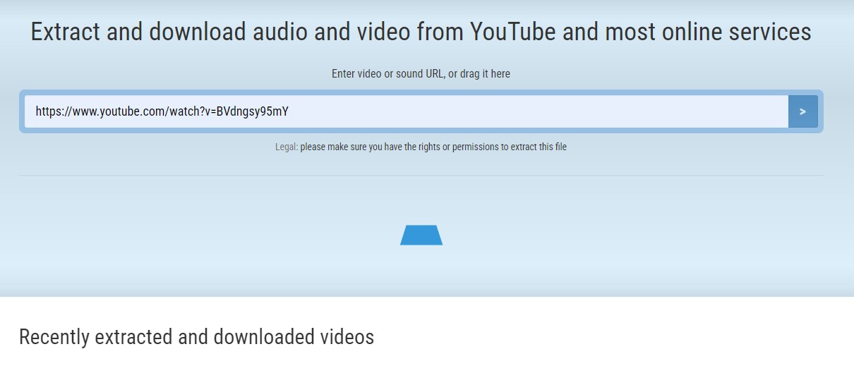 Insertar URL del video de YouTube
